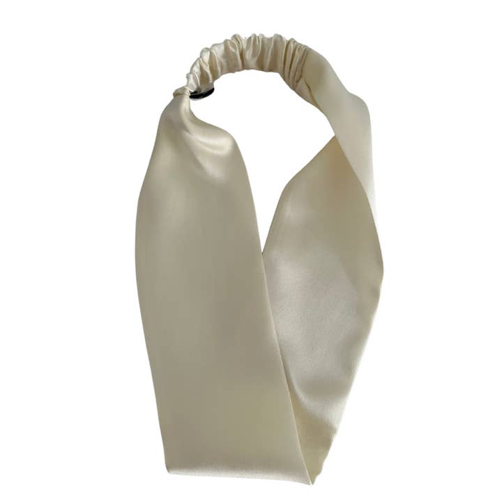 SYLKI – wholesale Fashion headband – women's – Vanilla Silk Headband - Wide