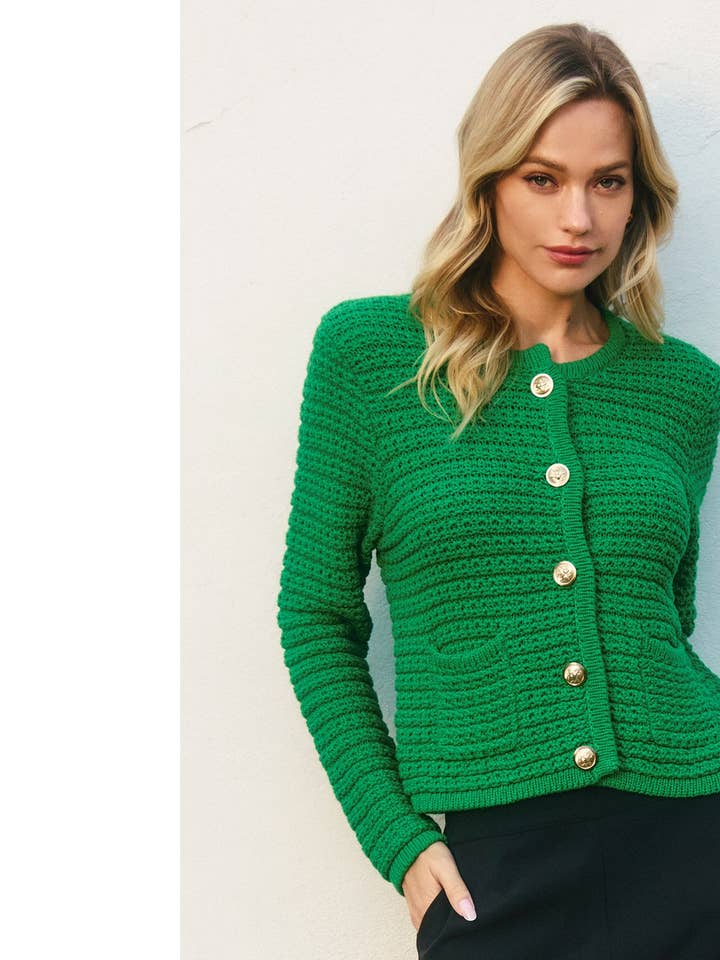 Dress Forum - Wholesale Cardigan - Women's - Refined Knitted Cardigan13