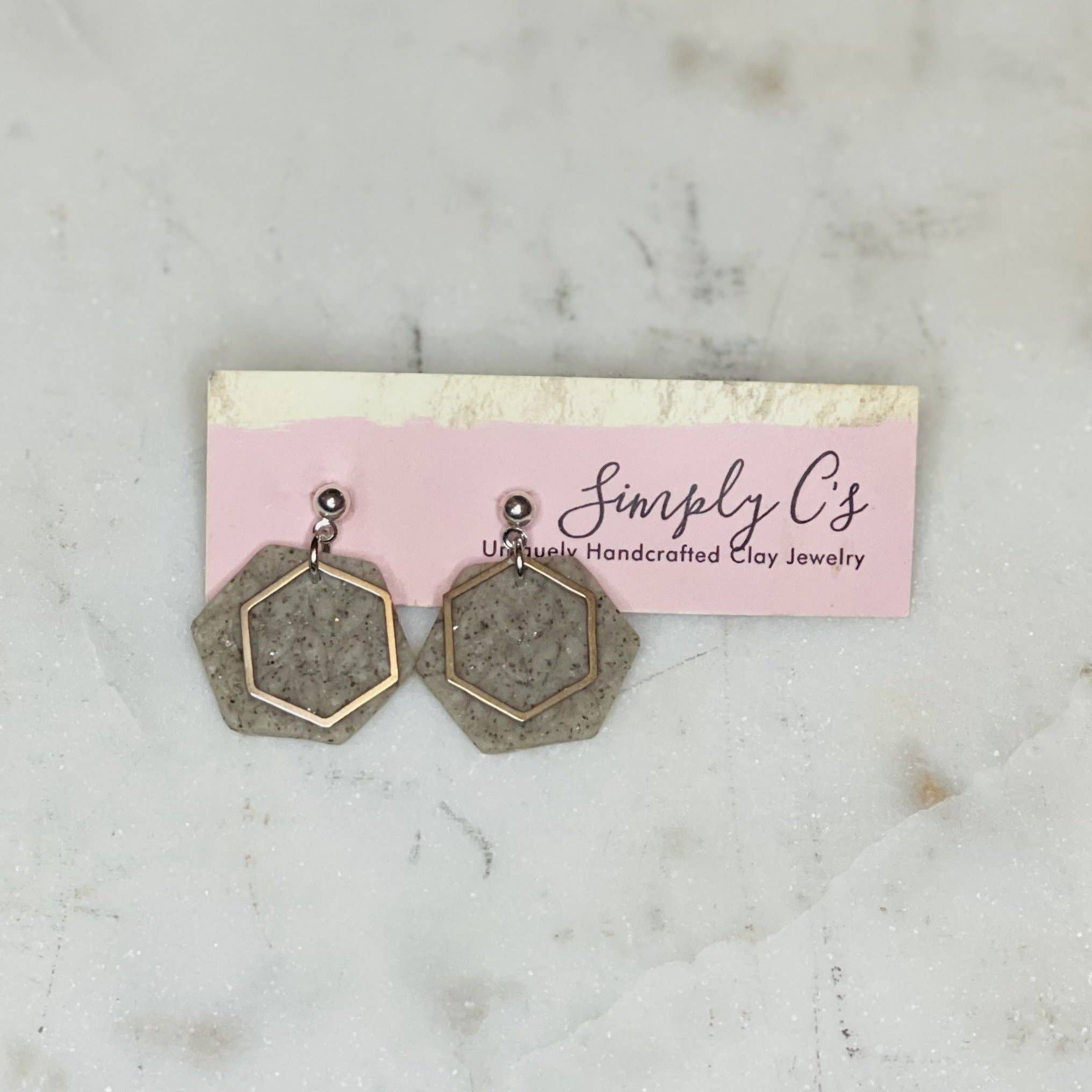 Simply C's - Wholesale Dangle Earrings - Knit Hexy - Polymer Clay Earrings1