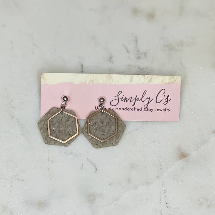 Simply C's - Wholesale Dangle Earrings - Knit Hexy - Polymer Clay Earrings1