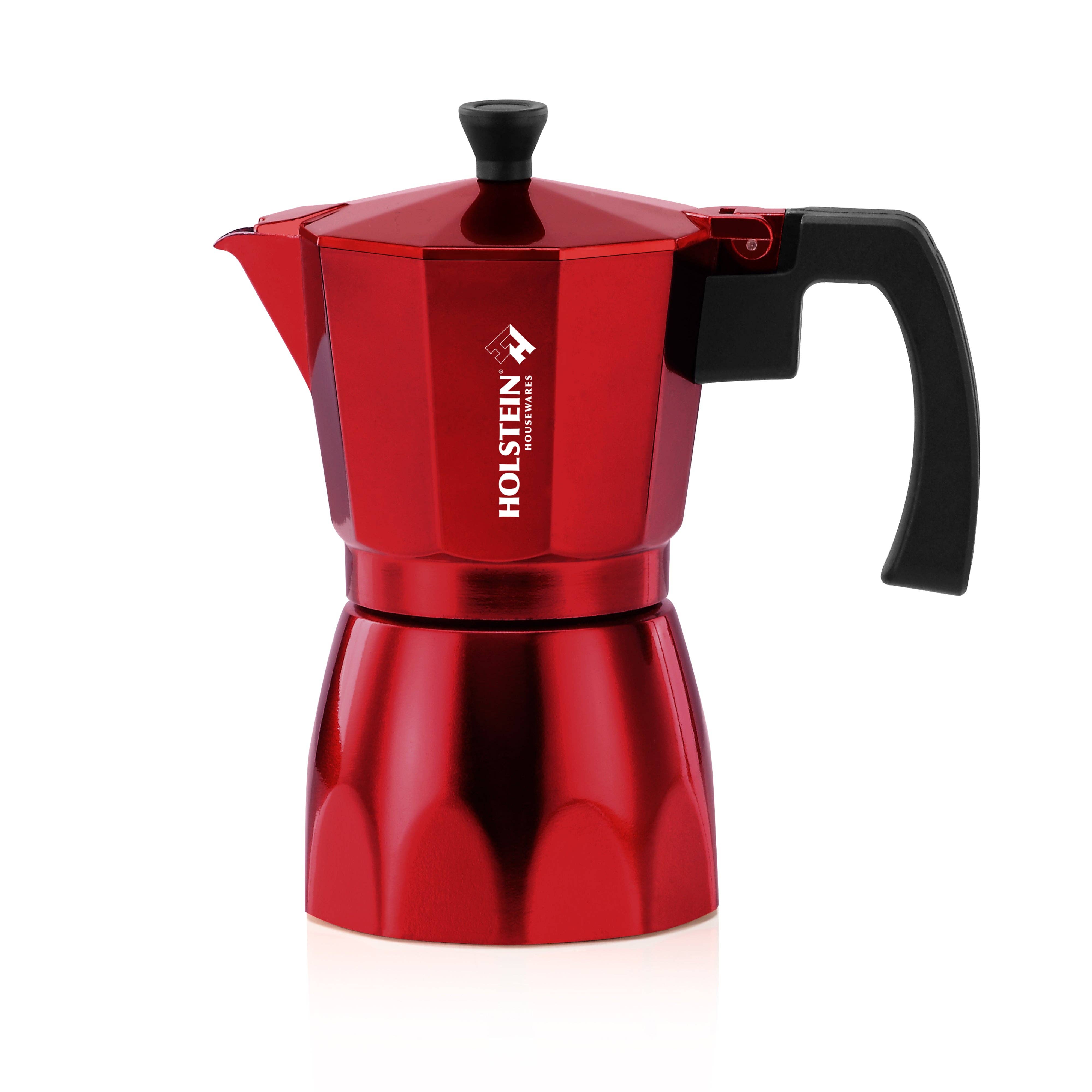 Holstein Housewares - Wholesale Espresso Maker - 6-CUP ALUMINUM ESPRESSO MAKER2
