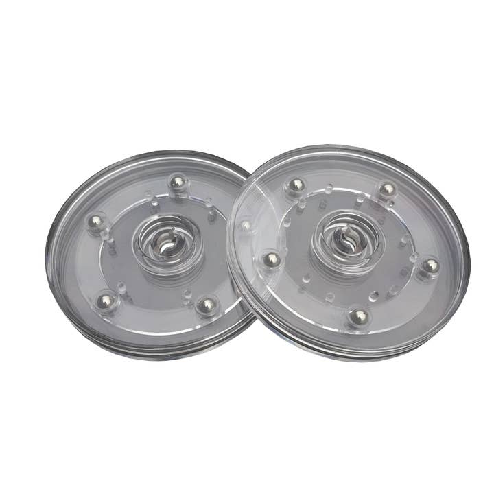 FIXTUREDISPLAYS - Wholesale Lazy Susan - 4" Clear Plastic Spinner Lazy Susan Turntable Organizer for Spice Rack Table Cake Kitchen Pantry