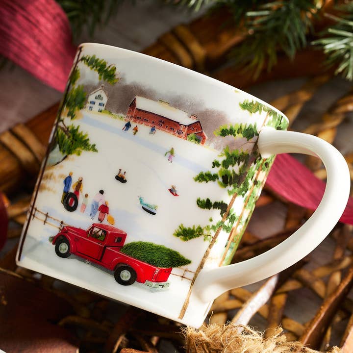 Caskata - Wholesale Coffee Mug - Caskata X Felix Doolittle Winter Wonderland Mugs, Set of 4