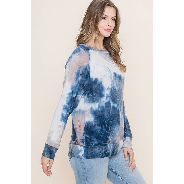 Reborn J - Wholesale Sweatshirt - Women's - TIEDYE LONG SLEEVE TOP7