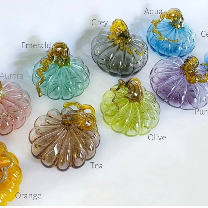 Nice Time Glass - Wholesale Decorative Tabletop Object - Pumpkin Transparent2