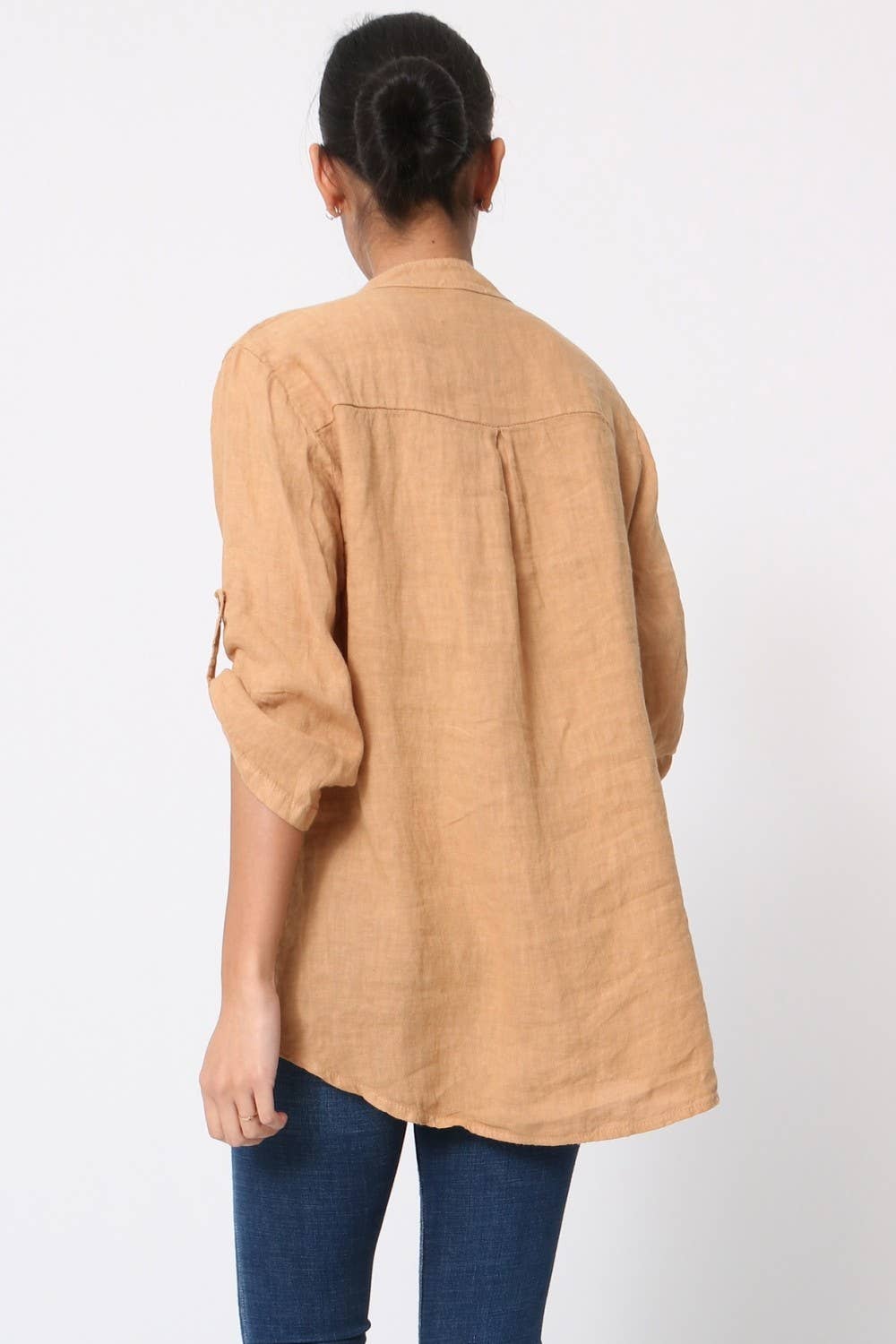 LÉA & LUC - Wholesale Button Down Shirt - Women's - 100% Linen Blouse REF. 636752
