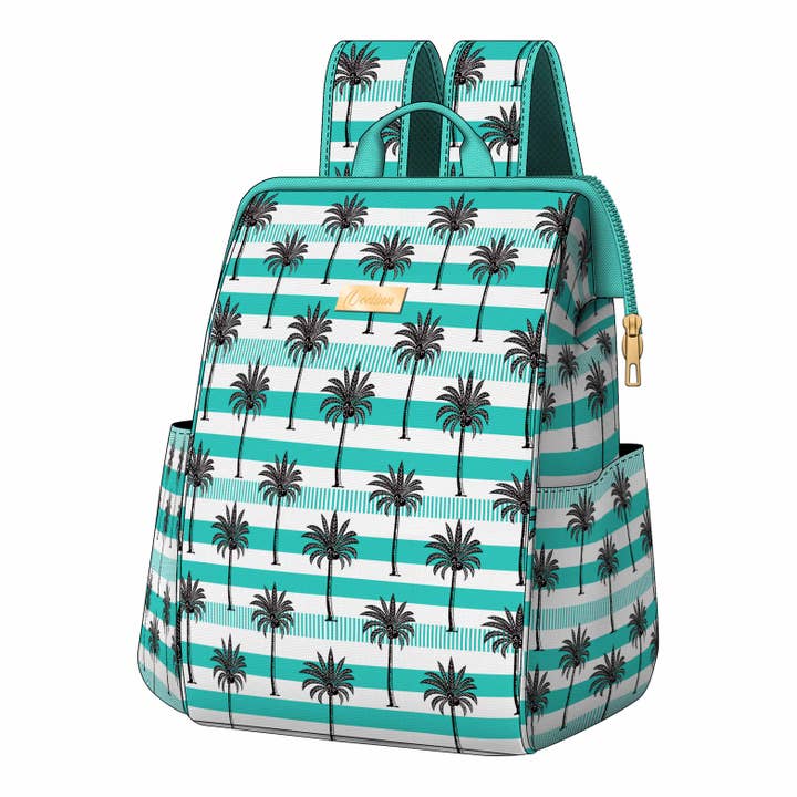 Backpack Cooler with Palm Tree Design Perfect for a Beachside Vacation Vibe for wholesale by OEELINN