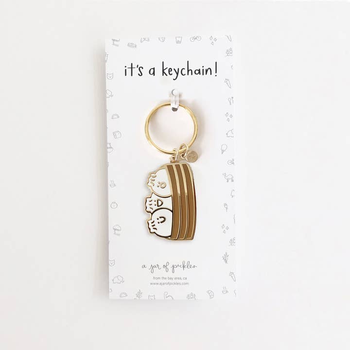 Llavero de esmalte con cesta de dumplings Bao para venta al por mayor de A Jar Of Pickles