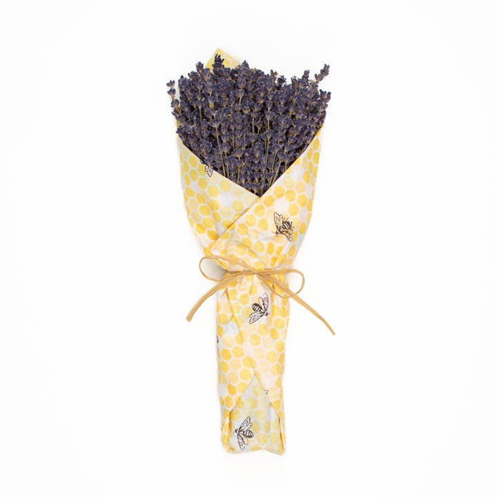 French Lavender Wrapped In Tissue - Honey Bee for wholesale by Mills Floral Company
