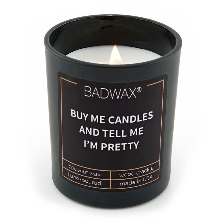 Buy Me Candles And Tell Me I'm Pretty - Woodwick Candle for wholesale by BADWAX®