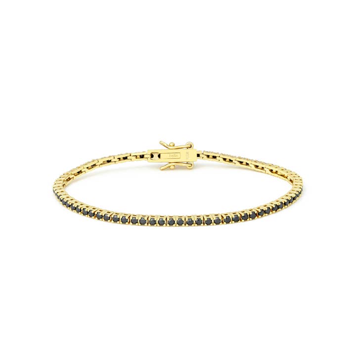 Midnight CZ Tennis Bracelet for wholesale by Belle By Elle
