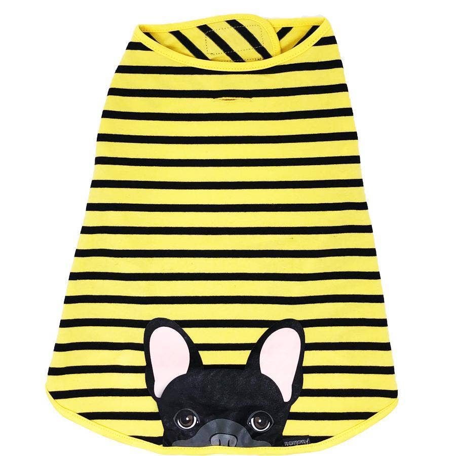 Frenchiestore - Wholesale Pet Shirt - Dog - Frenchie Shirt | Black French Bulldog in Bumblebee0