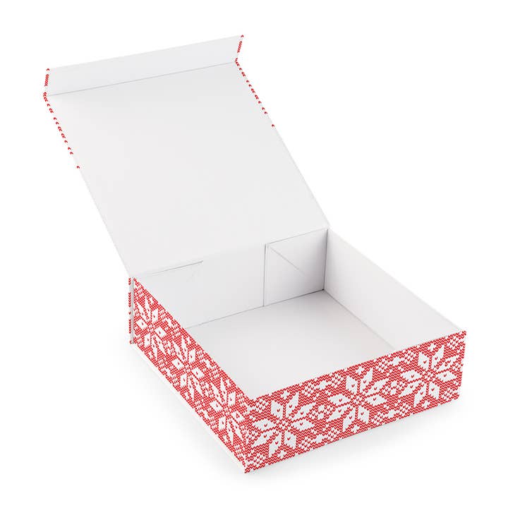 Weddingstar Inc. – Engroshandel Gaveæske – Personlig Strik Sweater Snefnug Julegaveæske4