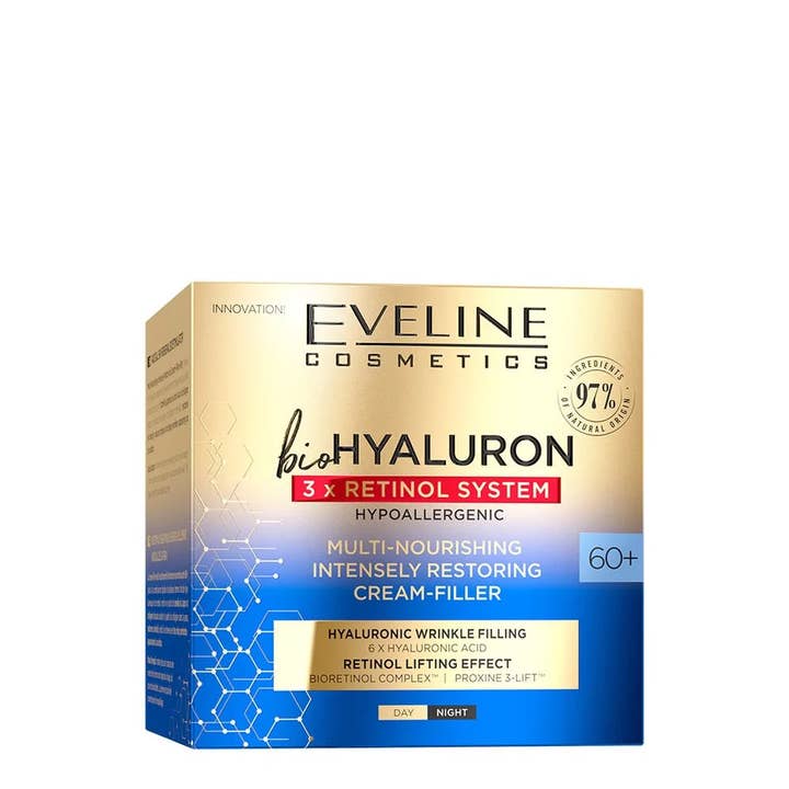 Bio Hyaluron 3X Retinol System Cream 60+ for wholesale by Eveline Cosmetics