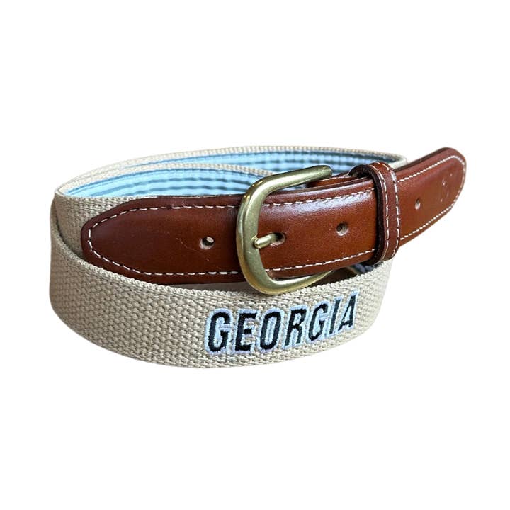 University of Georgia Embroidered Belt for wholesale by Peach State Pride