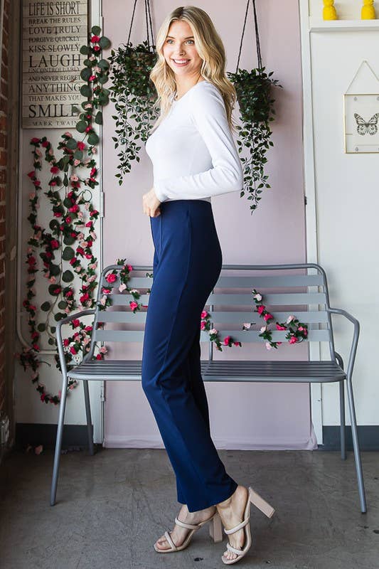 HEIMISH – Engroshandel Bukser - Dame – EP6721-10 SOLID STRAIGHT FIT BUKSER8