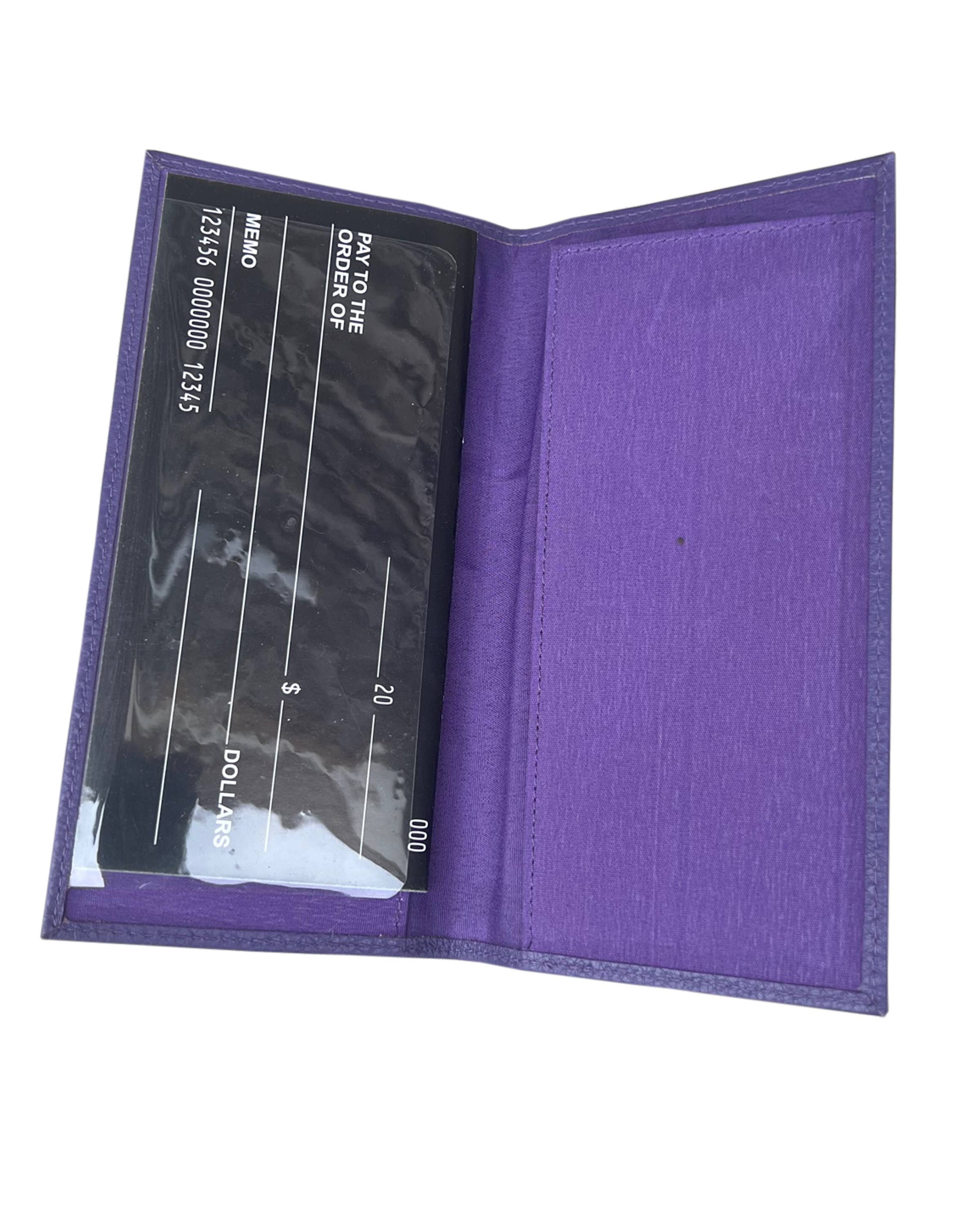 Roma Leathers, Inc. - Wholesale Wallet - Unisex - 3218 Cowhide leather checkbook cover3