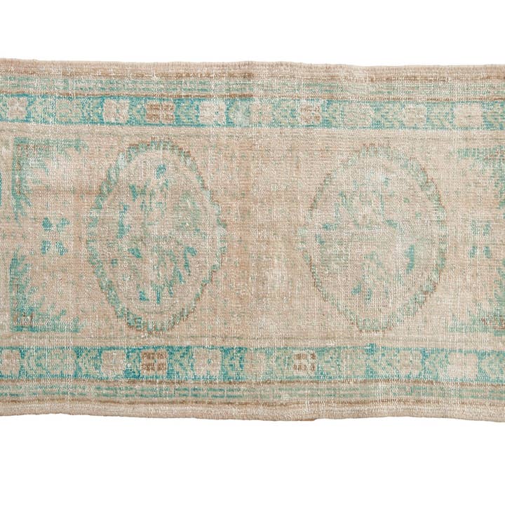 2.5x5 Vintage Distressed Oushak Rug Runner for wholesale by Old New House