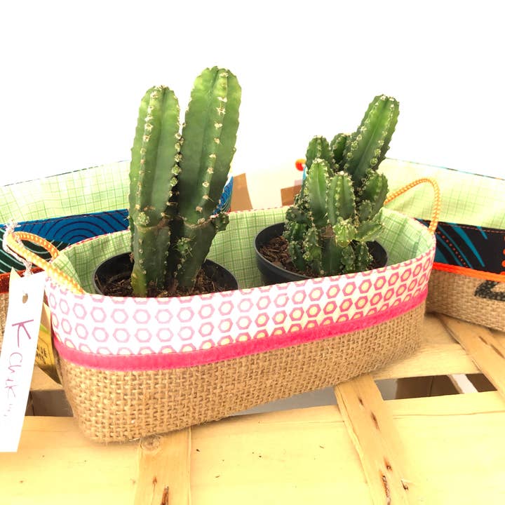 Gardener plantekrukker i jutestof med applikation og håndtag for engroshandel hos K-chik