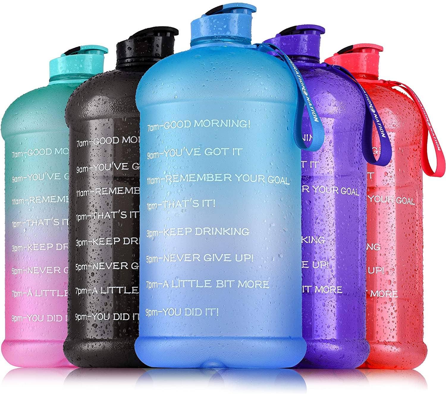 Zulay Kitchen - Wholesale Water Bottle - 1-Gallon Water Bottle with Time Marker – Leak-Proof10
