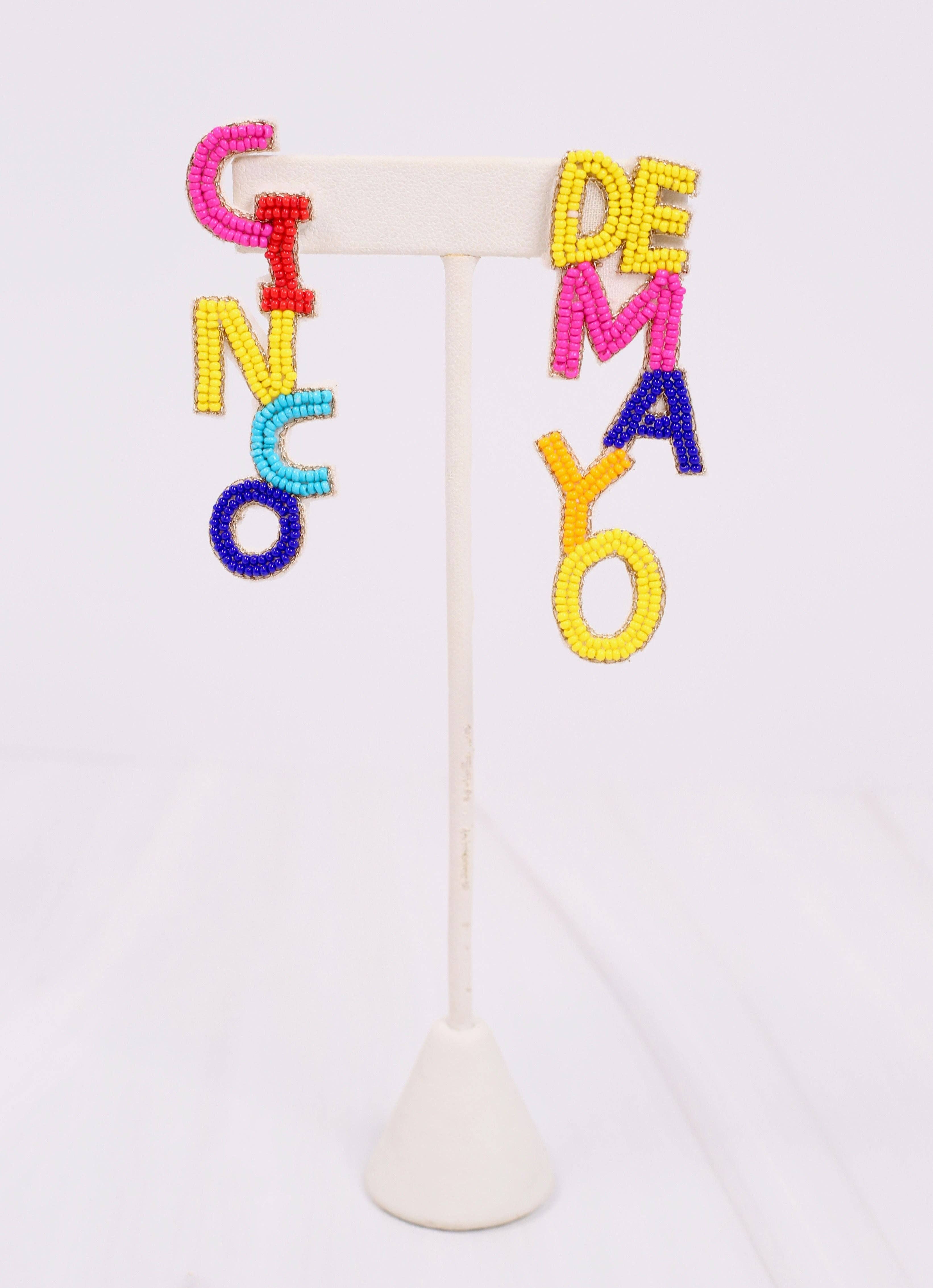 Caroline Hill - Wholesale Dangle Earrings - Cinco de Mayo Beaded Earring MULTI1