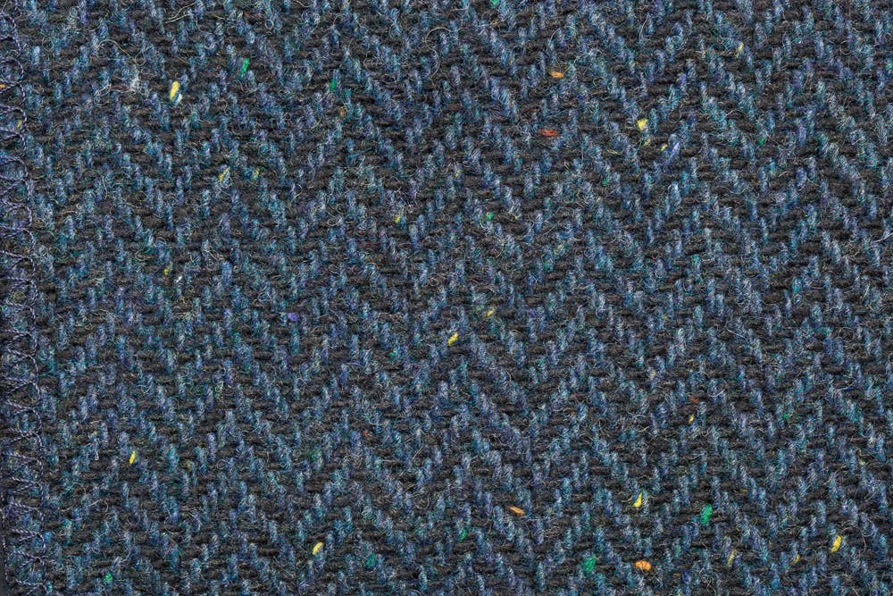 Blå Sildeben Blå kropsvarmer og vest med læderbeklædning for engroshandel på Faire9