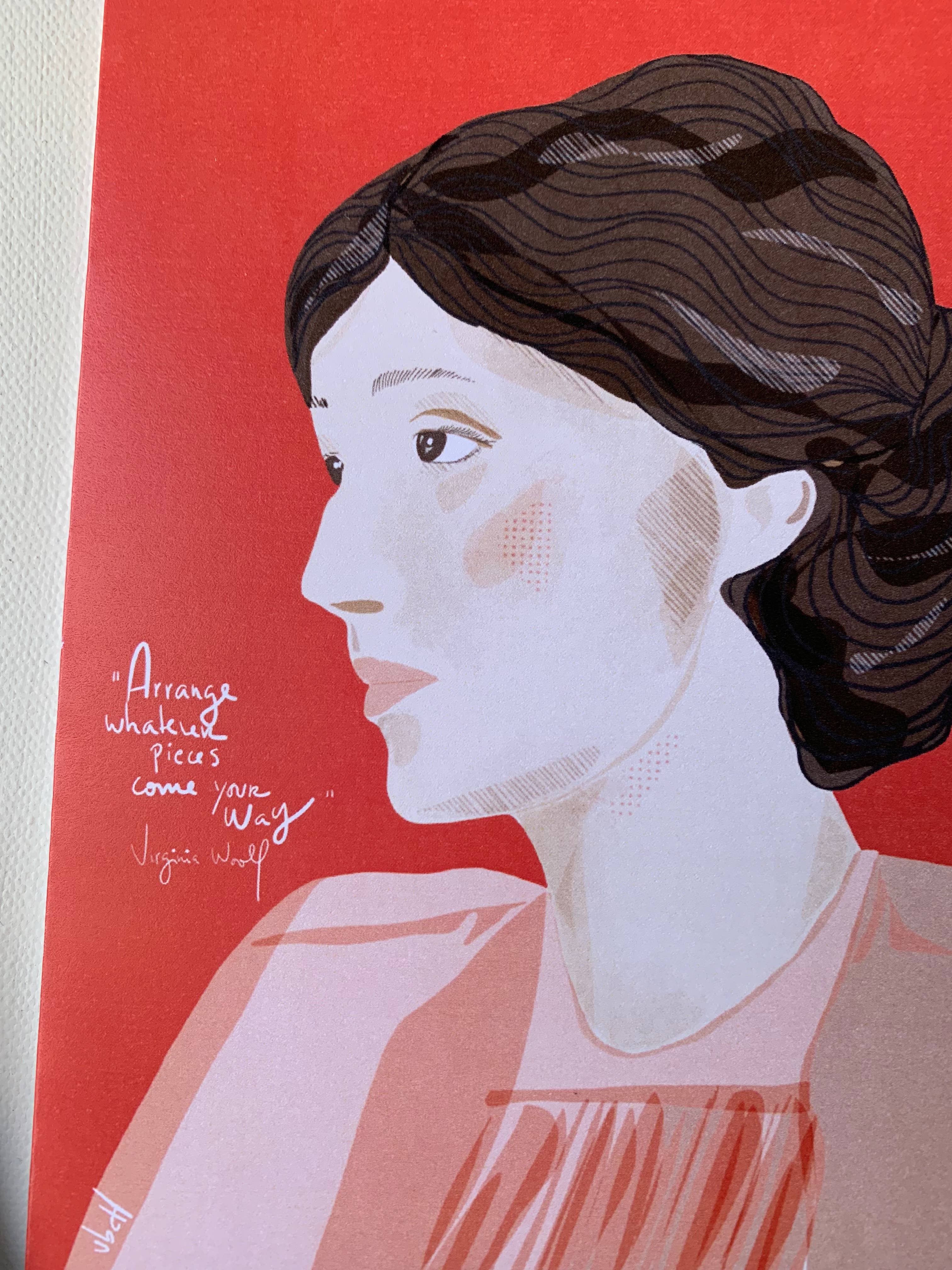 Violet Red Studio - Wholesale Everyday Greeting Card - Virginia Woolf  2