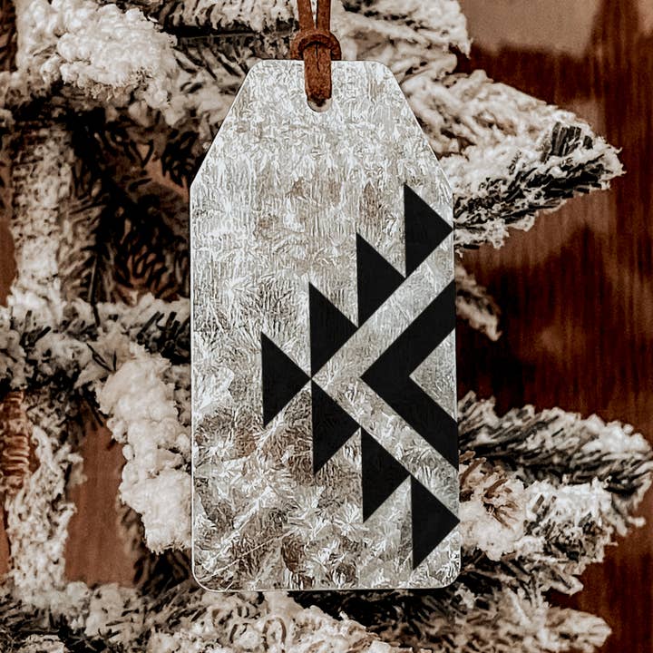 Western Aztec Tin Ornament for wholesale by The House of Lumber