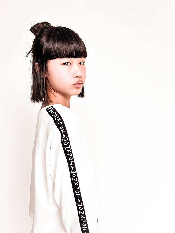 HOJ X ZOE CAPSULE COLLECTION CROPPED WHITE TOP for wholesale by House of Juniors