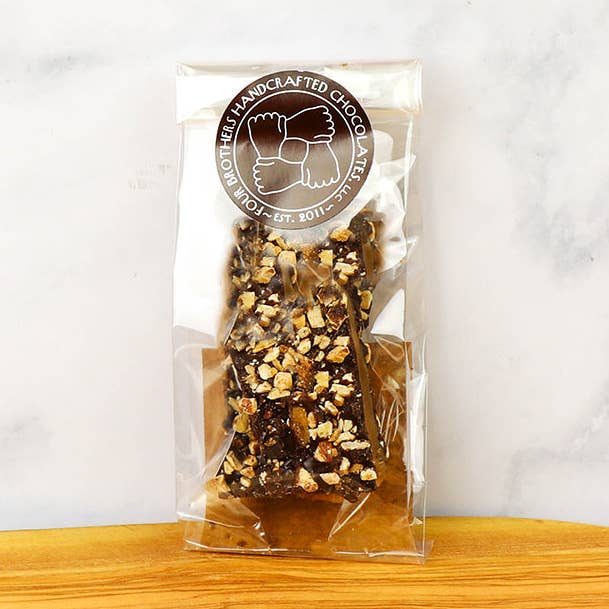 1.5 oz. "Grab-n-Go" Butter Almond Toffee for wholesale by Four Brothers Chocolates