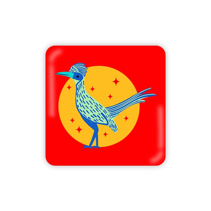 Squidly Designs - Wholesale Magnet - Roadrunner Metal Magnet