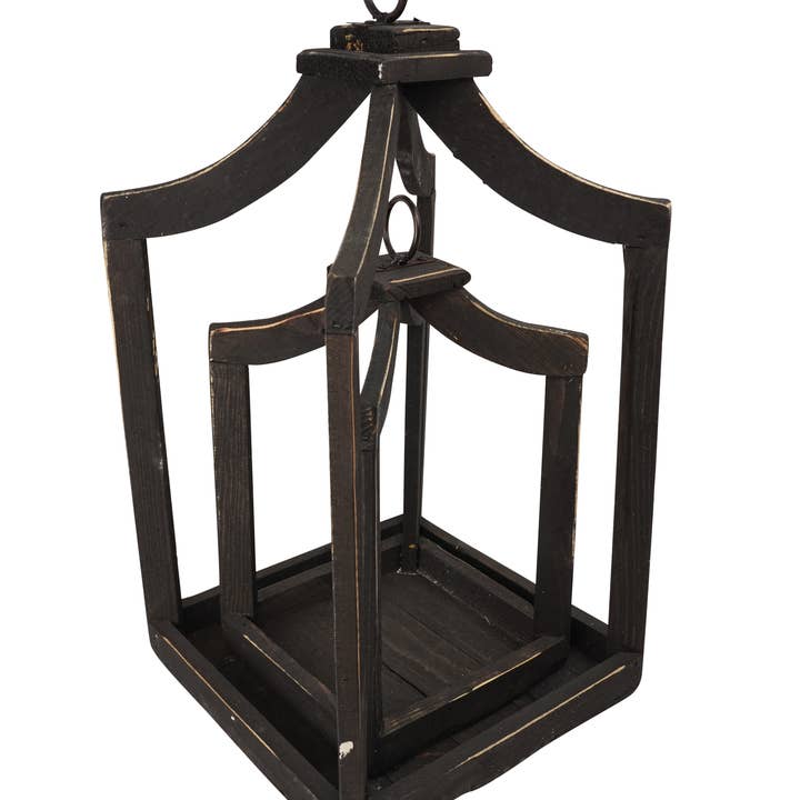 My Amigos Imports - Wholesale Lantern - Canopy Set of 2-Farmhouse Wood Lantern-Home Decor-4 Choices4