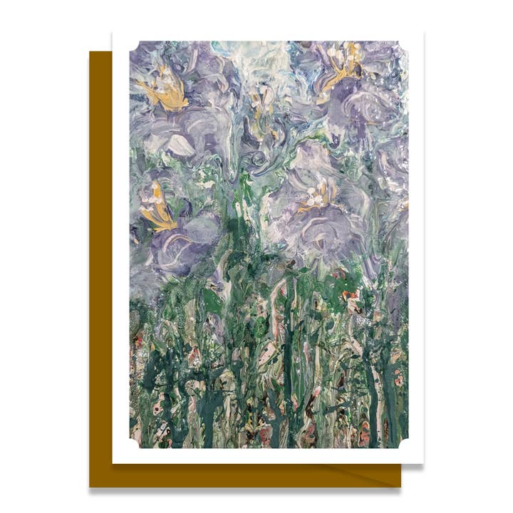 Tarjeta de Felicitación en Blanco de Arte Original - Esperando la Primavera 12 para venta al por mayor de Cherry Hill Studio