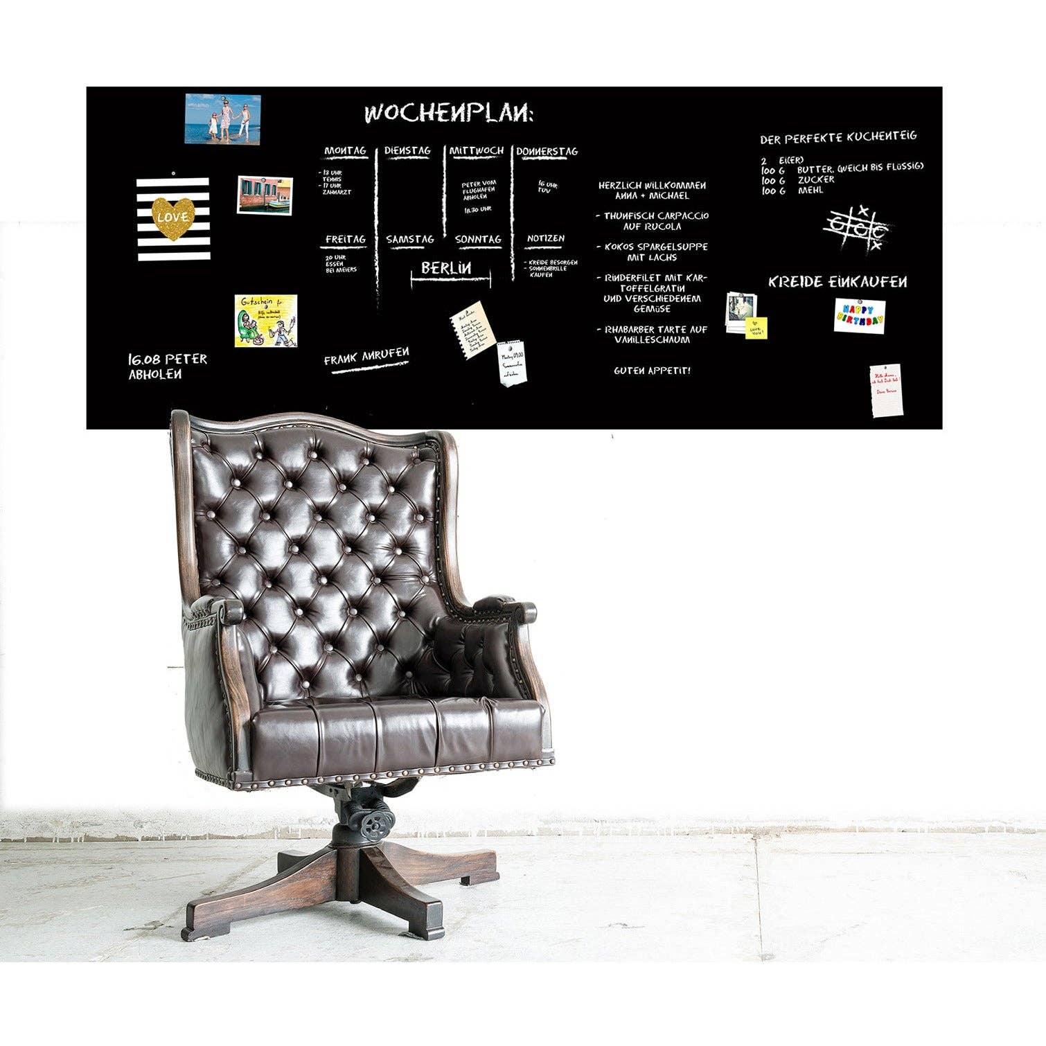 Queence - Wholesale Magnet Board - Magnetic blackboard film - black13