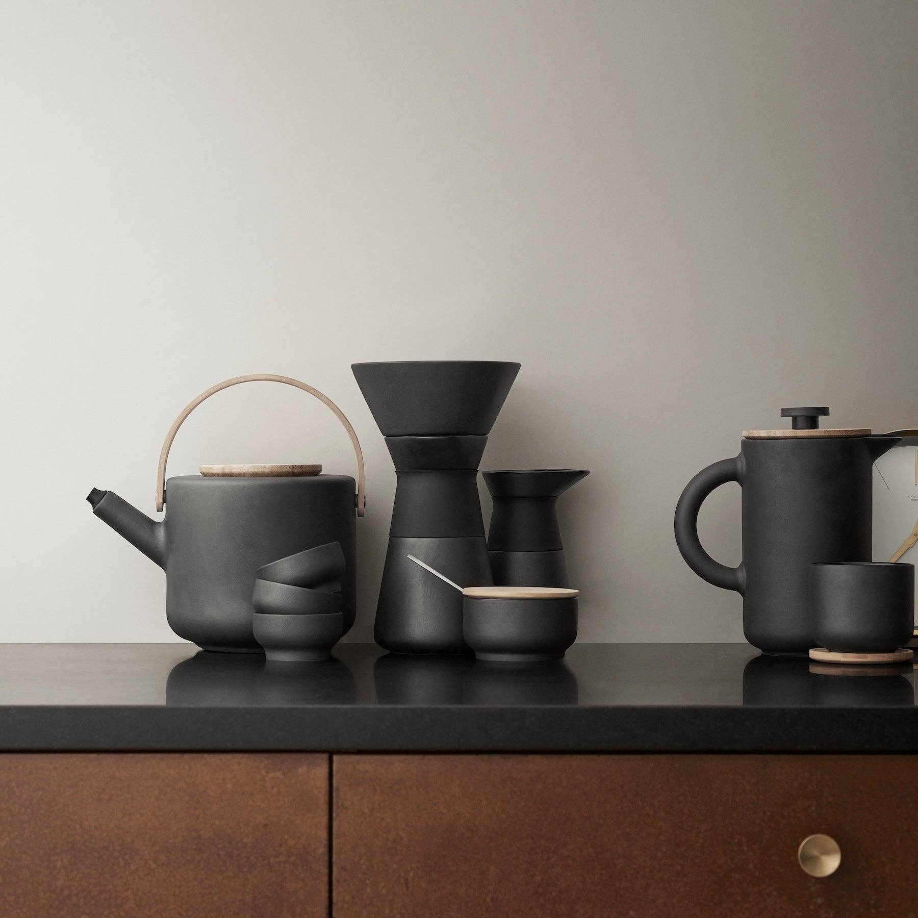 Studio Nordhaven - Vente Cafetières à piston - Theo French press 0,8 L - noir mat4