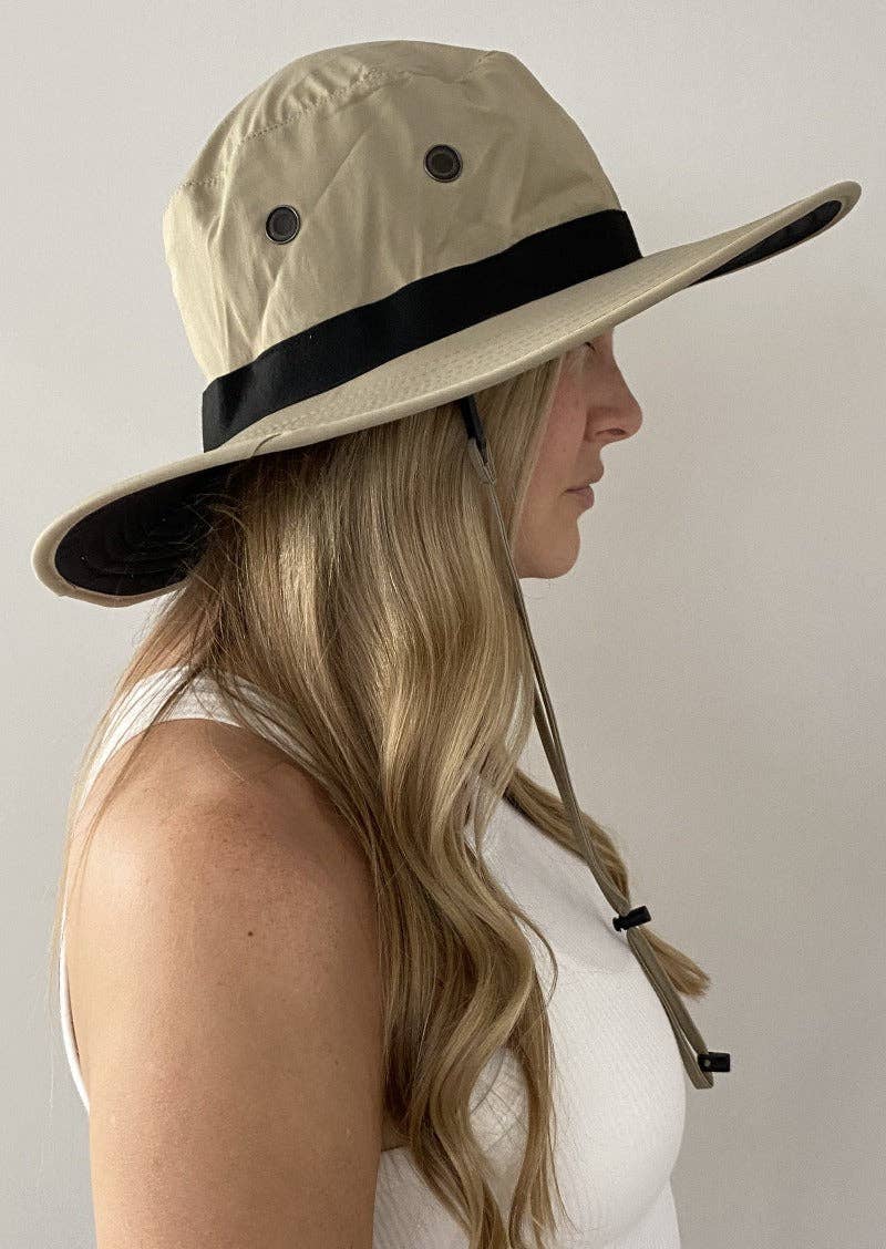 Khaki Wind Haven Damen-Sonnenhut für den Großhandel auf Faire0