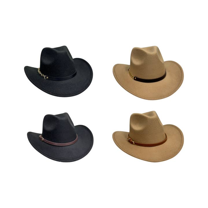 Cowboy Fashion Hat 4 Asstd for wholesale by Cubby House by Malmar