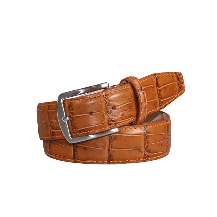 Roger Ximenez – wholesale Bälte - Herr – Whisky Mock Croc läderbälte3