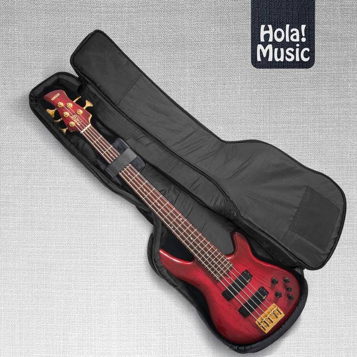 Above Edge - Wholesale Musical instrument - Bass Guitar Gig Bag by Hola! Music, Deluxe Series with 15mm 1
