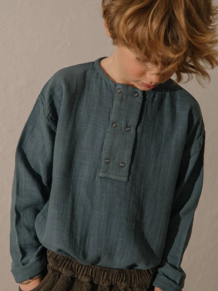 Kurta Roméo Blau Grau für den Großhandel von Studio Bohème Paris