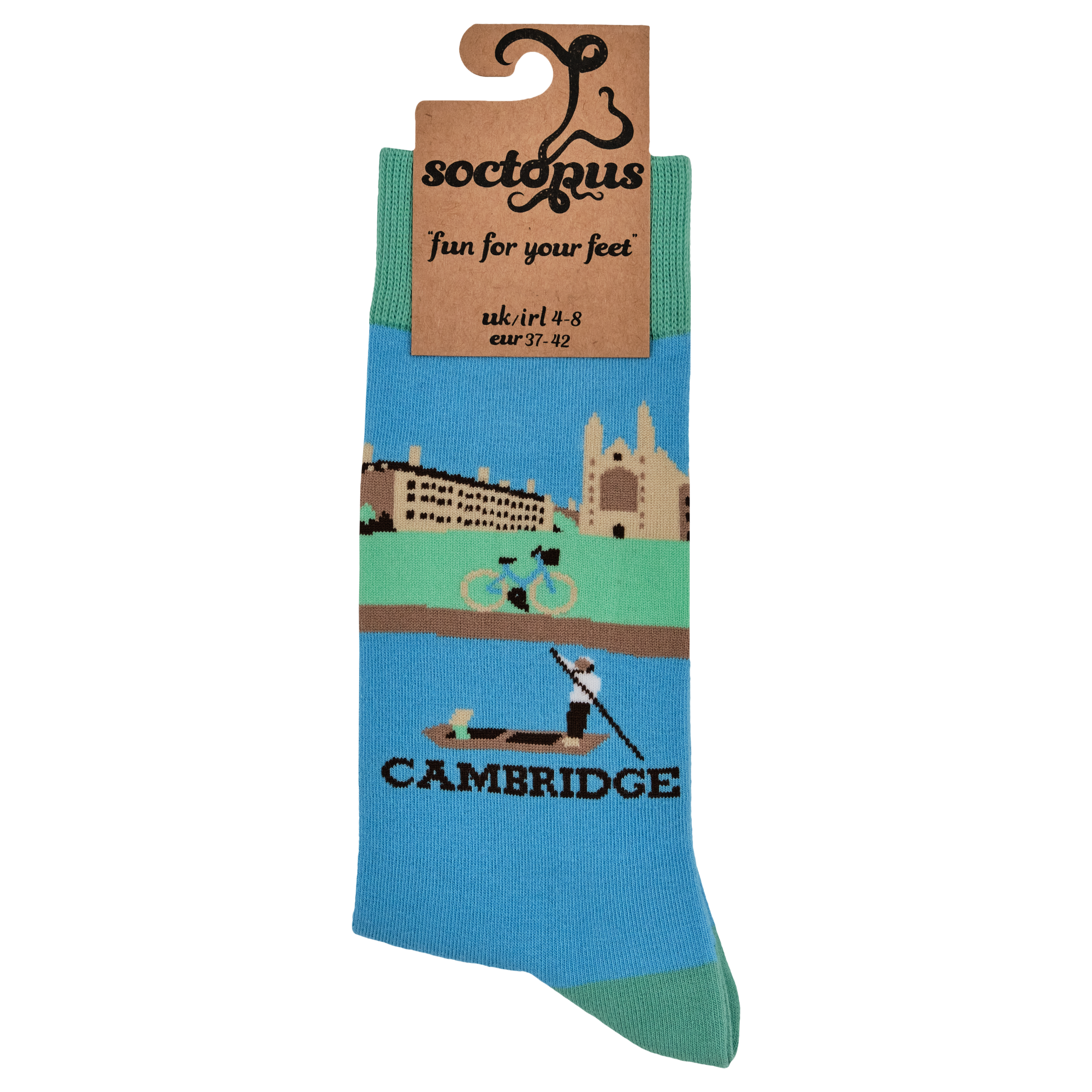 BLAUW Cambridge-sokken - Take a Punt voor groothandel op Faire2