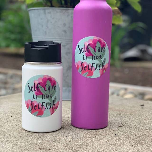 Honeyberry Studios - Wholesale Sticker - Self Care is Not Selfish Sticker1