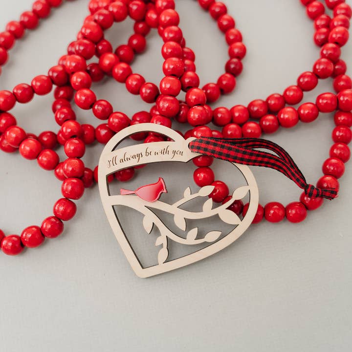 Woodlander Workshop – Großhandel Verzierung – Kardinal-Herz-Dekoration für Weihnachten12