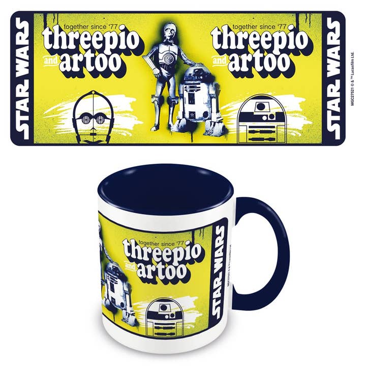 Pyramid International - Wholesale Coffee Mug - Clone Wars (Rd2D & C-3Po) Dark Blue 11oz/315ml