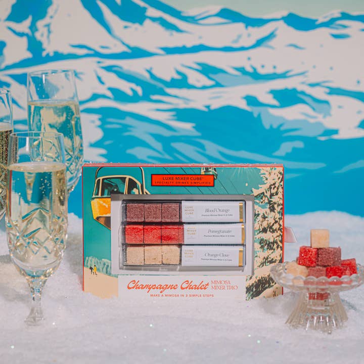 TEASPRESSA | LUXE Mixer Cube - Wholesale Cocktail Mix/Syrup - Champagne Chalet Mixer Trio2