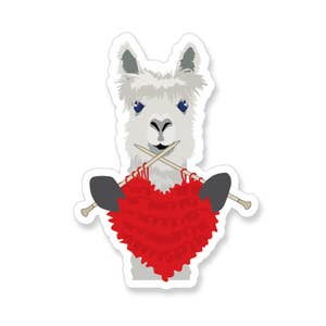 Korean Cartoon Alpaca Llama Keychain With Love Heart Color Ball