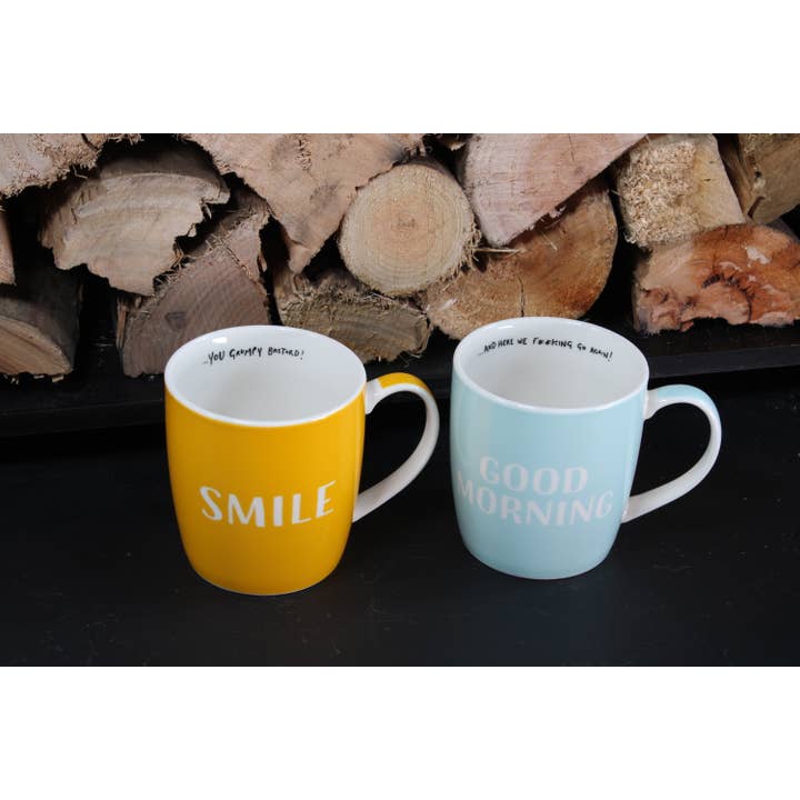 Smiling Faces - Wholesale Coffee Mug - Smile ...You Grumpy Bastard! - Brutally Honest Mugs6