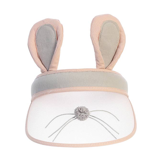 Adorable Visor Hat with Plush Bunny Ears for wholesale by Dear Ellie
