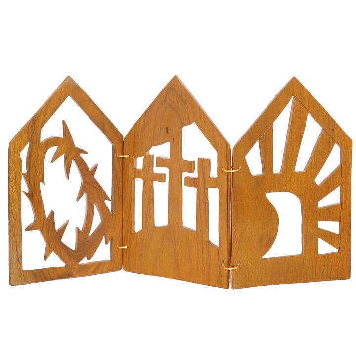 Escena de Cuaresma de Madera Plegable para venta al por mayor de Thai Village