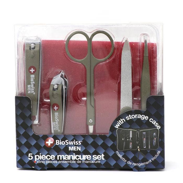 Donnamax Inc. - Wholesale Nailcare Set - 48 Case, 5 Piece Manicure Set BIOSWISS